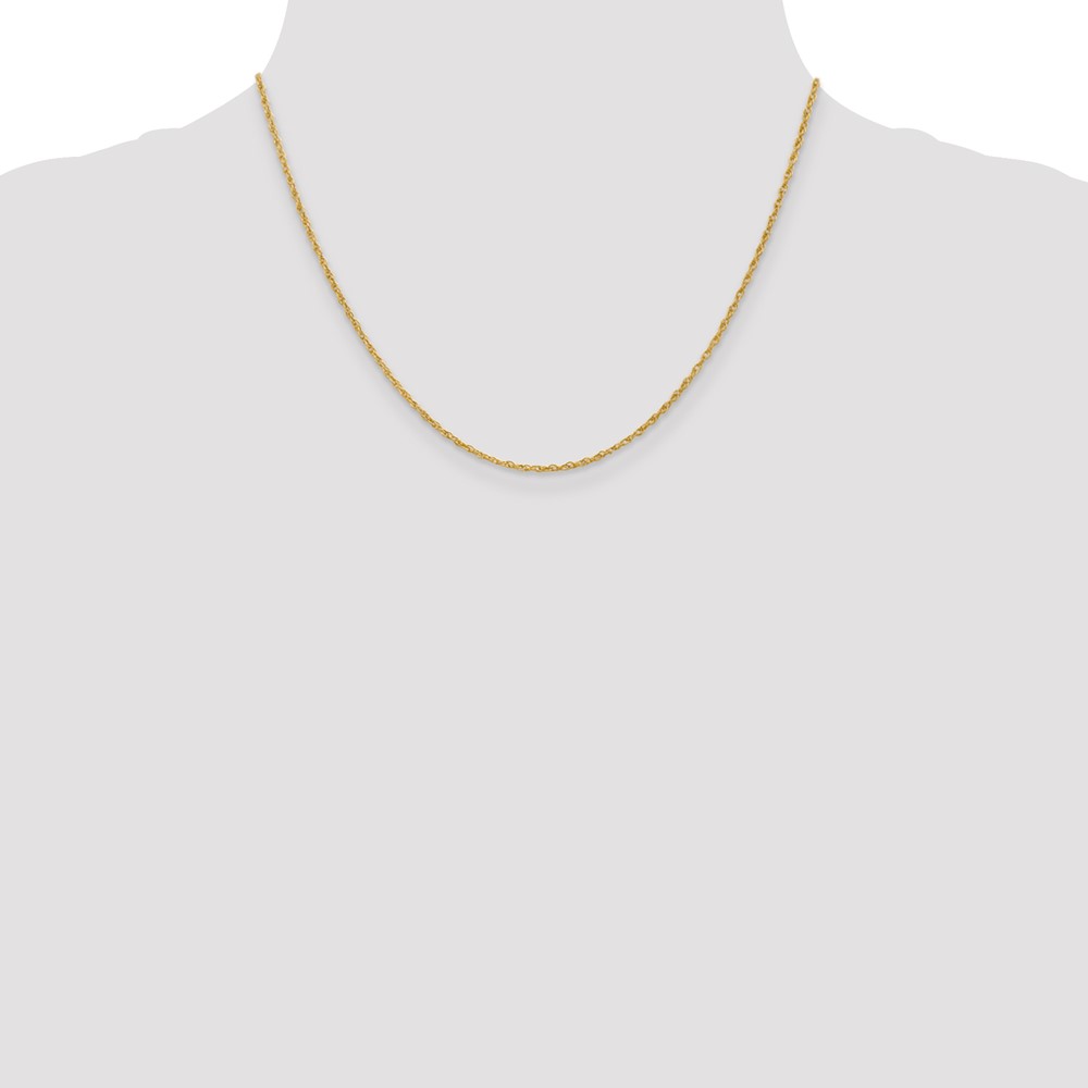14k 1.3mm Heavy-Baby Rope Chain - Image 4